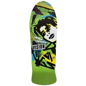 Vision The Original MG Lime Green 10.0" Reissue Skateboard Deck - Foto 1 di 1