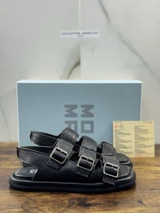 Moma Sandalo Pelle Nero Luxury Handmade Moma Donna 37 - Picture 1 of 6