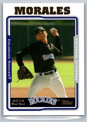 Franklin Morales 2005 Topps Updates & Highlights Colorado Rockies #UH306 RC - Image 1 of 2