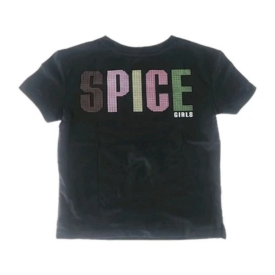 New Spice Girls Girl Power Gap Kids Size Medium Black Cotton Girls Pop Music Tee - Image 1 of 4