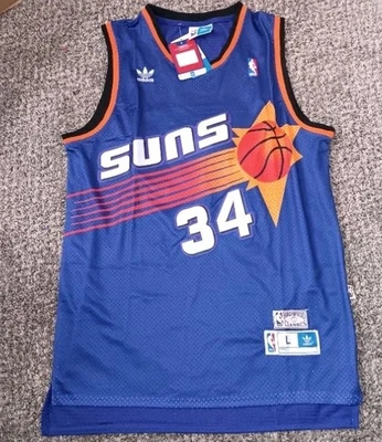 Large Charles Barkley #34 Phoenix Suns Purple NBA Adidas Basketball Jersey New - Image 1 of 2