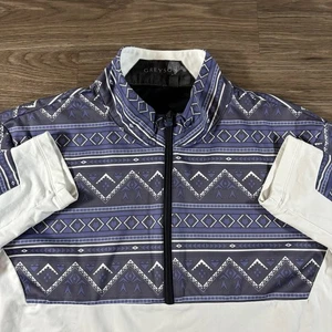 Greyson Golf Pullover Jacket Comanche 1/4 Zip Aztec Indian Men’s Size Medium - Picture 1 of 6