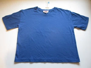 NEU GOLDIE LEWINTER BIO BLAU CROPPED GIRLFRIEND T-SHIRT GRÖSSE XS - Bild 1 von 4