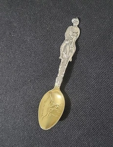 Antique Sterling Silver Souvenir Spoon Theodore RooseveltPride of Texas Dallas - Picture 1 of 20
