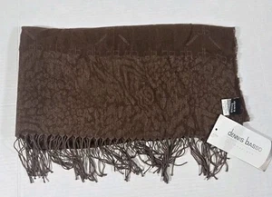 De colección Dennis Basso Mujer Marrón Rectangular Bufanda Envoltura Talla Única NUEVO (LEER) - Imagen 1 de 3