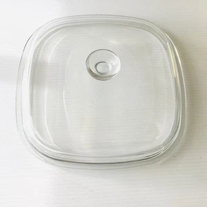 Vintage Pyrex Lid A-12-C Replacement Glass Square Suits Corning Ware Dish - Picture 1 of 6