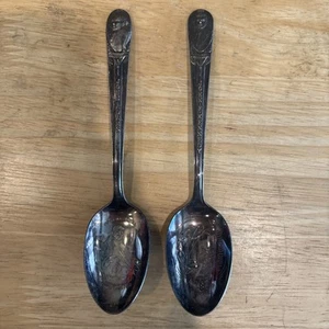 John F Kennedy & John Adams - Vintage Souvenir President Spoons (Collectible) - Picture 1 of 8