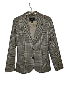 Blazer/giacca a quadri H&M marrone e marrone taglia 6 - Foto 1 di 9