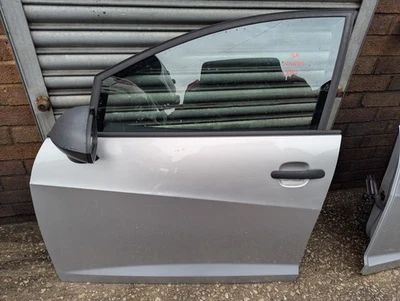 2008-2012 MK4 6J SEAT IBIZA 5-DOOR PASSENGER SIDE FRONT DOOR ICE SILVER LX7W - Image 1 of 4