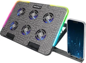 Gaming Voltaic 2 Supporto Di Raffreddamento - Base Con 6 Ventole LED Blu, 7 Impo - Foto 1 di 12