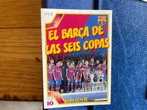 PANINI FC BARCELONA 2009/10 EL BARCA DE LAS SEIS COPAS 177 MINT - Picture 1 of 2