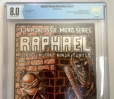Raphael #1 CBCS 8.0 1st Casey Jones TMNT Teeange Mutant Ninja Turtles - Image 1 of 2