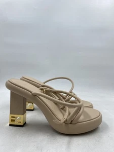 Fendi tacco alto con cinturino in pelle beige W 10 - Foto 1 di 9