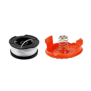 Spool Line+Cap+Spool Spring For Black & Decker Spare String Trimmer Strimmer M - Picture 1 of 9