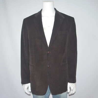 RALPH LAUREN 100% Cotton Corduroy Brown Two Button Blazer Sport Coat 42L - Image 1 of 4