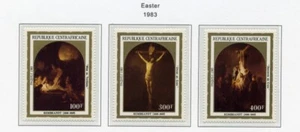 Pinturas Rambrandt de Pascua CENT AFRICAN REP MNH 585-87 ZG708 - Imagen 1 de 1