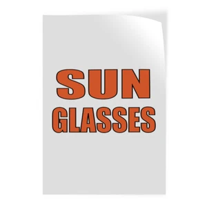 Door Decals Vertical Vinyl Stickers Multiple Sizes Sunglasses Promotion Business - Picture 1 of 6