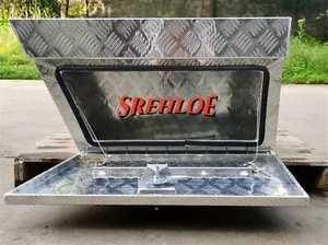 30" Aluminium Undertray Tool Box Ute Flat Underbody Toolbox Right Side - Picture 1 of 13