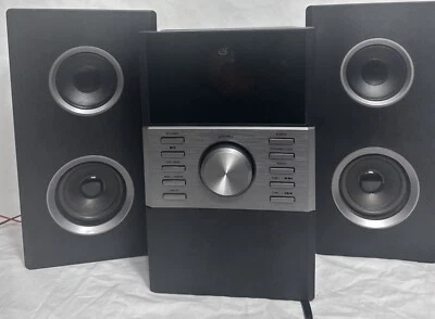 GPX Intertek HC425B Radio CD Player AM/FM Clock W/Speakers Home Music System - Image 1 of 4