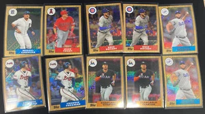 Lote de tarjetas de béisbol 2017 Topps Silver Pack 1987 trucha retro Kershaw Freeman Bryant - Imagen 1 de 7