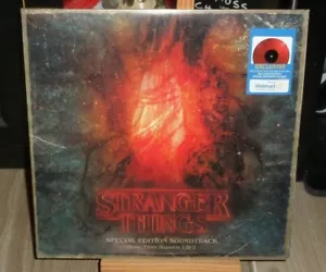 STRANGER THINGS 1 & 2 WALMART RED COLOR LP CINDI LAUPER THE POLICE DEVO BANGLES - Picture 1 of 12