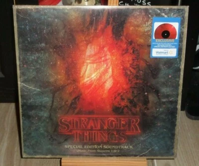 STRANGER THINGS 1 & 2 WALMART RED COLOR LP CINDI LAUPER THE POLICE DEVO BANGLES - Image 1 of 4