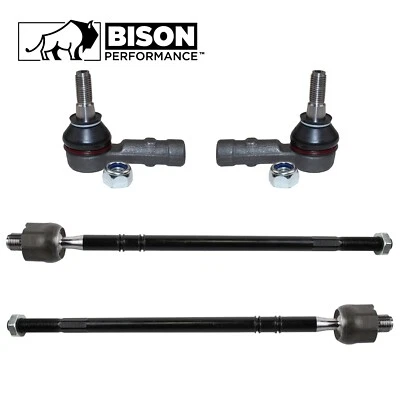 Bison Performance 4pc Inner & Outer Steering Tie Rod End Kit For Saab 9-5 99-01 - Image 1 of 4