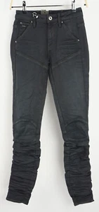 New G-Star Raw 5620 Staq Waxed Elwood Women 24 x 32 Indigo Blue Dyed Skinny Jean - Picture 1 of 10
