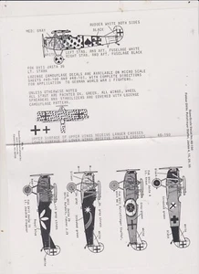 FOKKER D VII POLIZFLIEGER DECALS- - Picture 1 of 2