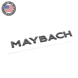 Genuine MAYBACH gloss black letter badge trunk badge For Mercedes Benz - Foto 1 di 4