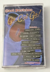 Carl Perkins Go Cat Go Cassette Tape Willie Nelson Ringo Star McCartney Cash - Picture 1 of 2