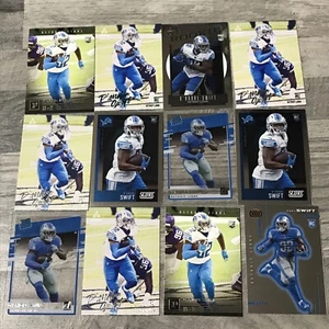 D'Andre Swift 12 Card Rookie Lot. Lions Eagles Chronicles RR Football - Picture 1 of 3