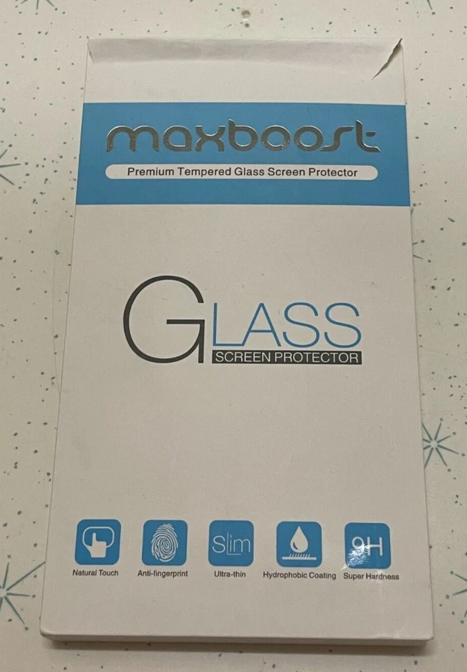 2 Maxboost Premium Tempered Glass Screen Protectors for Apple iPhone X - Clear - Image 1 of 1