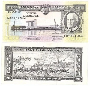Angola - 20 Kwanzas 1962 UNC P. 92 Lemberg-Zp - Picture 1 of 1