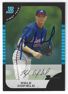 KYLE COFIELD ATLANTA BRAVES SIGNED 2005 BOWMAN DRAFT PICK BASEBALL CARD - Picture 1 of 1