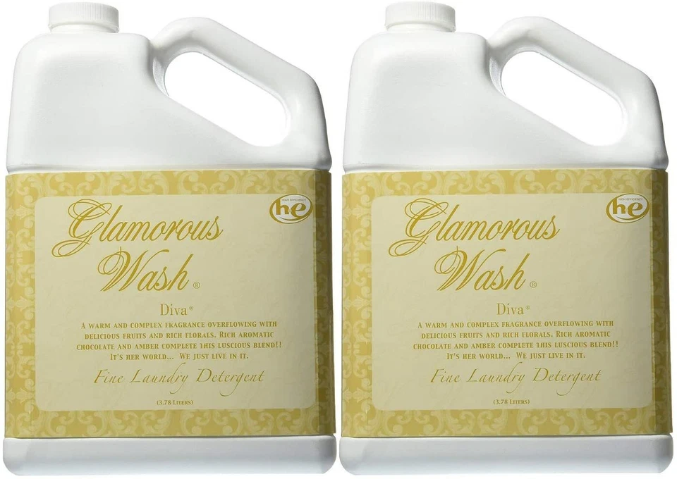 DIVA 2 GALLON SET Glamorous Wash Laundry Detergent by Tyler Candles