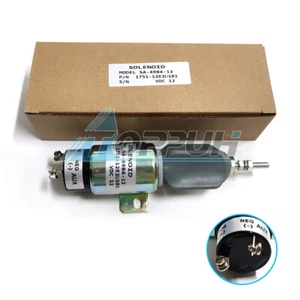 New 12V SA-4984-12 1751-12E2U1B1 Fuel Shutoff Stop Solenoid For Cummins - Foto 1 di 7