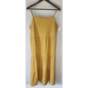 Maxi abito Gap cami scollo quadrato a strati taglia grande alto nuovo con etichette - Foto 1 di 13