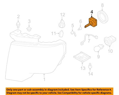 Bombilla de faro Ford OEM 7L7Z13N021A Foto 1 de 2