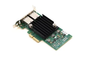 Dell X550-T2 Dual-Port 10GB PCIe Converged Network Adapter Dell P/N: 0C4D5P - Picture 1 of 5