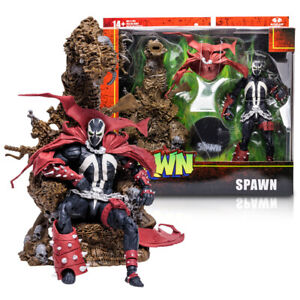 Mcfarlane Toys Spawn's Universe Deluxe Spawn on Throne 7-Inch Figure In Stock
