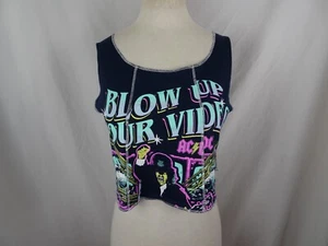 AC/DC Blow up Your Video Women Crop Top Size L - Picture 1 of 9