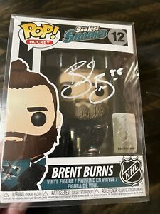 Autographed Brent Burns San Jose Sharks Funko Pop Fanatics Signed 