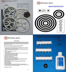 1965 Williams Moulin Rouge Pinball Tune-up Kit - Includes Rubber Ring Kit - Picture 1 of 2