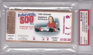 1990 Indy 500 Ticket A Luyendyk Chevrolet 185.98 MPH Doug Shierson Racing PSA - Picture 1 of 2