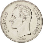 [#46054] Monnaie, Venezuela, 5 Bolivares, 1977, SPL, Nickel, KM:53.1