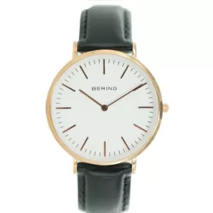 Bering Men's Wristwatch Slim Classic - 13738-564-1-s Leather Black - Picture 1 of 3