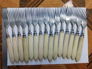 Set 15 Vintage Tafelgabeln UdSSR Retro 50 Jahre Besteck Geschirr Edelstahl - Bild 1 von 10