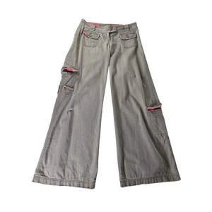 Bay Wide Leg Cargo Low Rise Hose 10 khaki grau - Bild 1 von 16