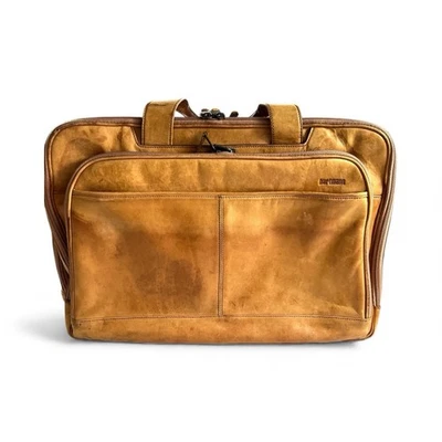 Vintage HARTMANN Pre-loved/owned Leather Briefcase Overnight Expandable 18” W - Image 1 of 4